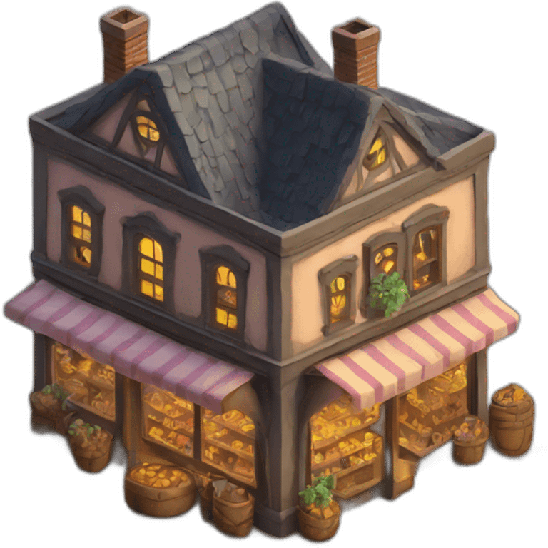 magic shop isometric emoji