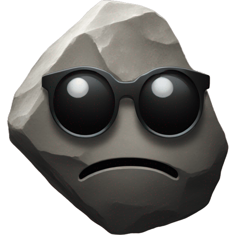 Asteroid in a rock band emoji