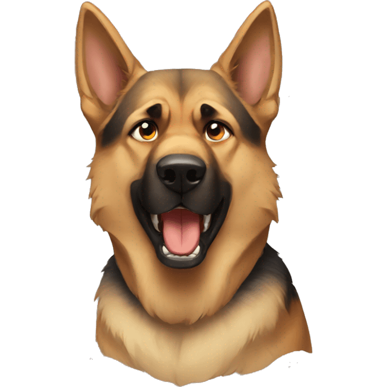 German Shepard angry emoji