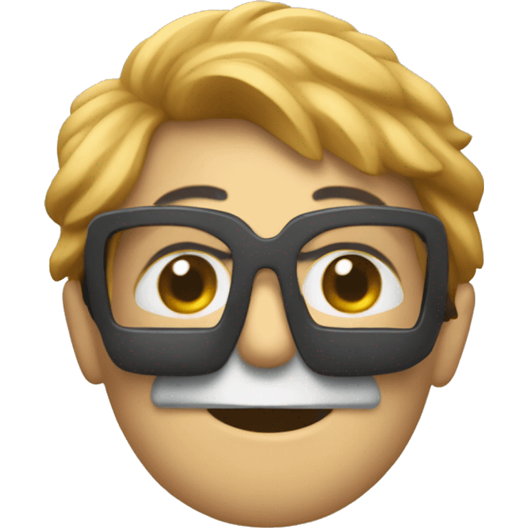 Un Sapa con gafas  emoji