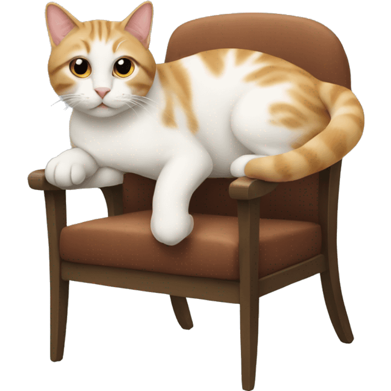 Cat on the chair  emoji