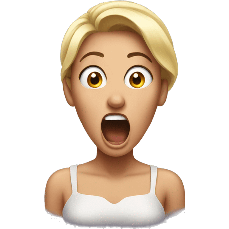 Woman shocked  emoji