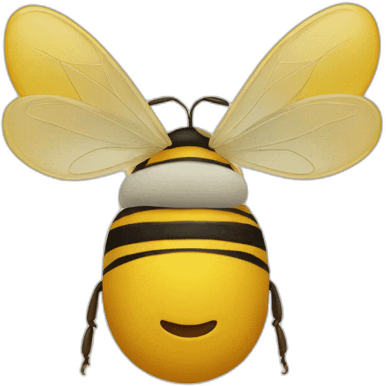 Bee shaped alphabets emoji