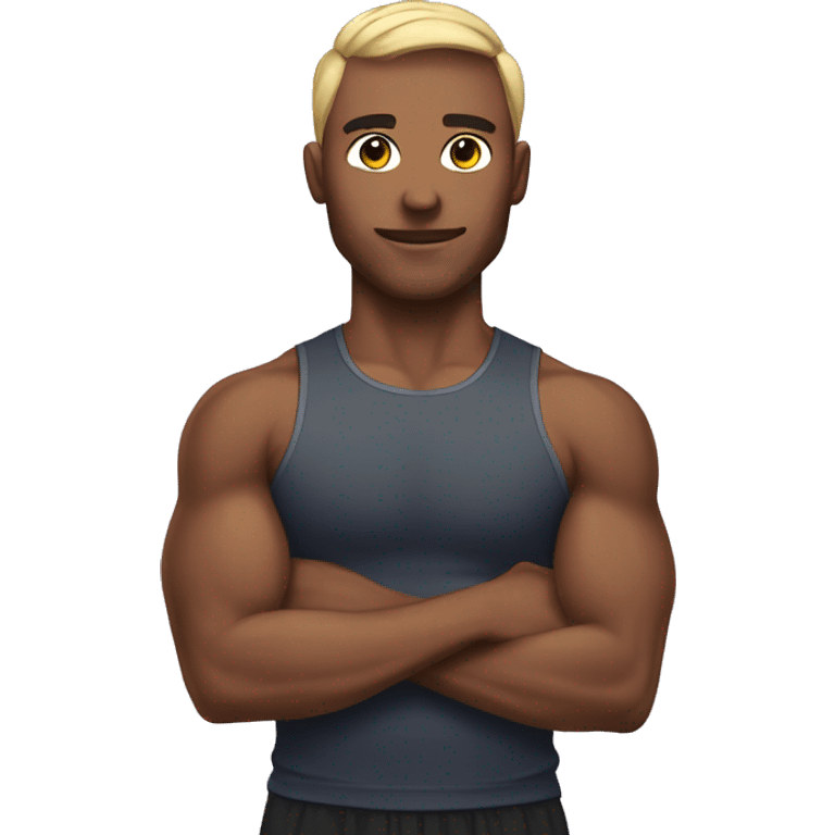 gym trainer with bow emoji