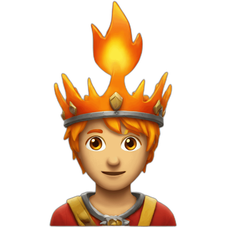 fire crown emoji