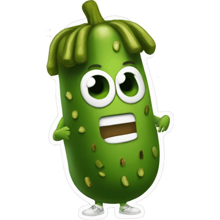 guy with pickle costume  emoji