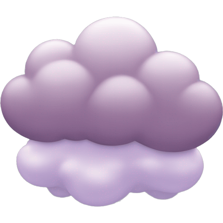 Mauve cloud emoji