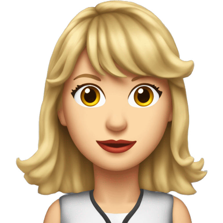 Taylor Swift the screen on a airplane emoji