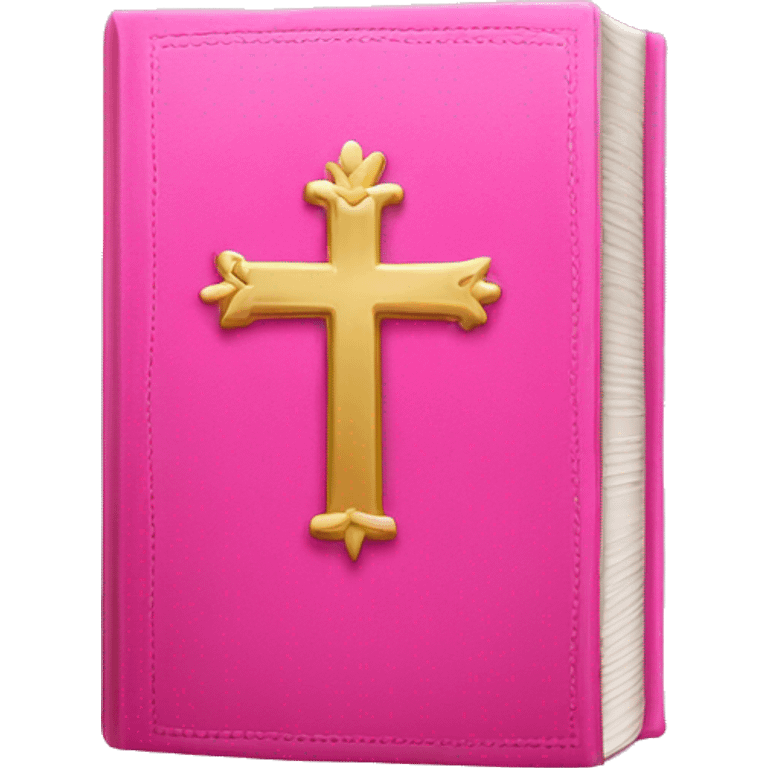 Pink holy bible emoji