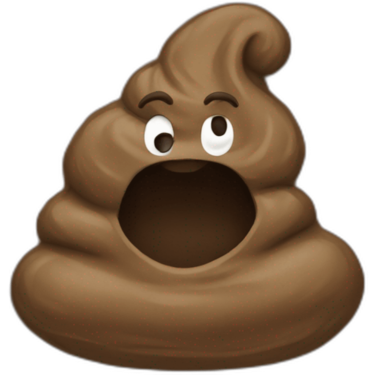 A poop wear clothes emoji