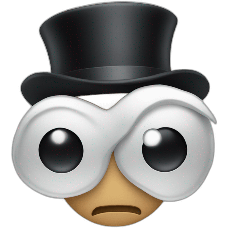 Butt with a top hat emoji