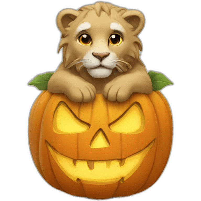 Löwe+helloween emoji