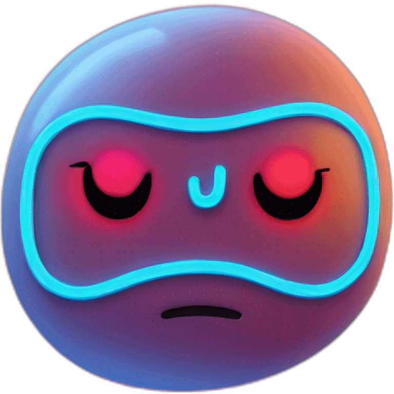 Juicy booty neon sign style  emoji