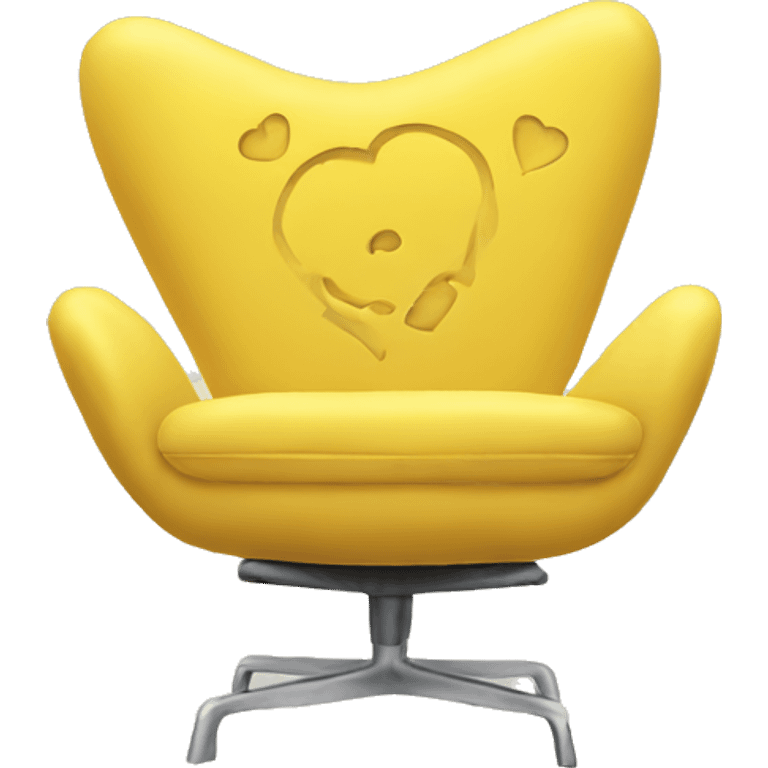 Yellow love chairs emoji