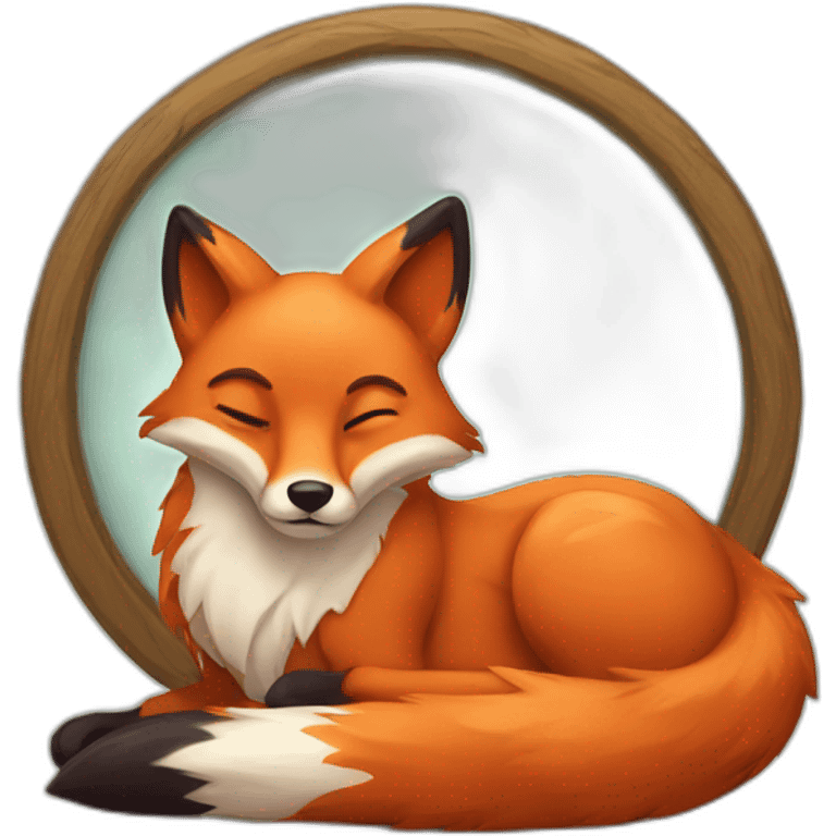 lazy fox emoji