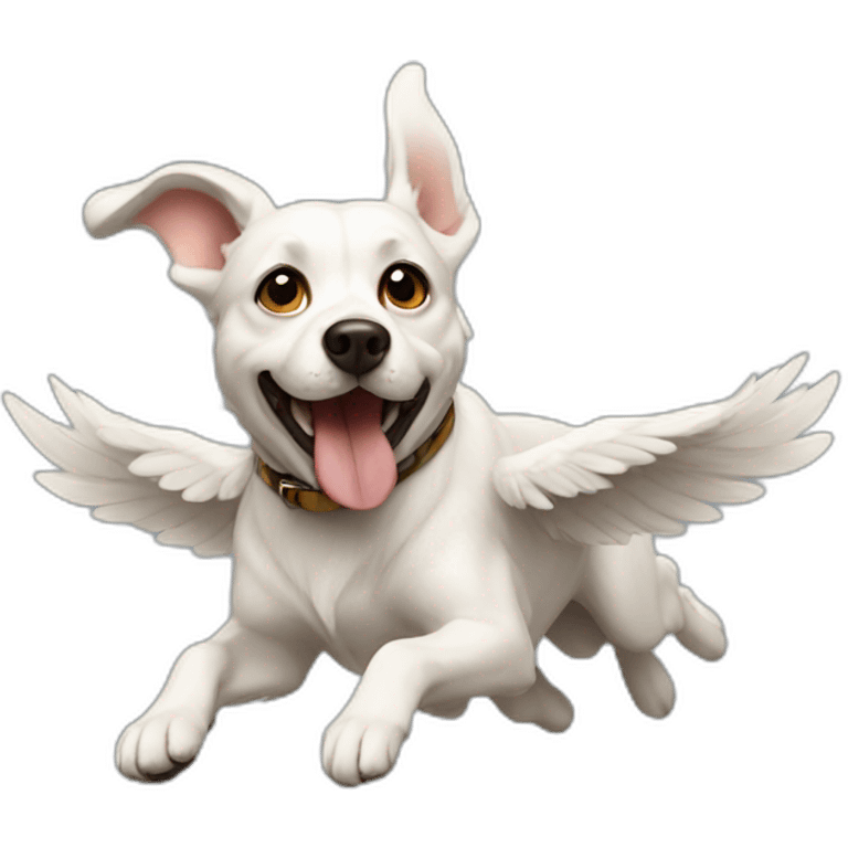 Flying dog emoji