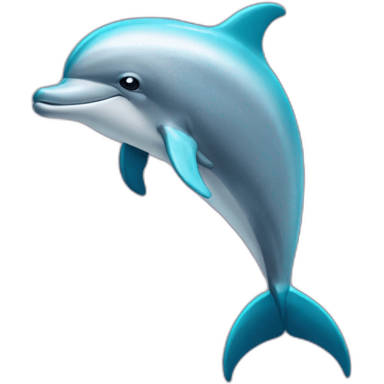 dolphin in a t-shirt emoji