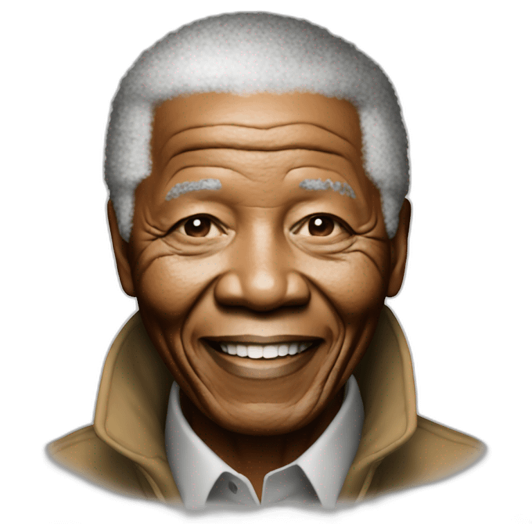 Nelson Mandela qui sourit emoji