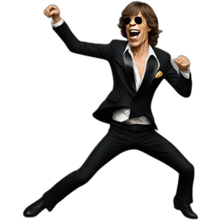 Mick Jagger bailando emoji