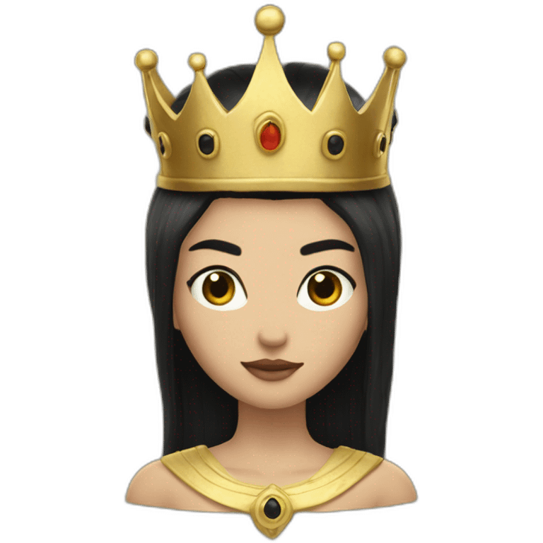 Ikaris with black hair and gold crown emoji