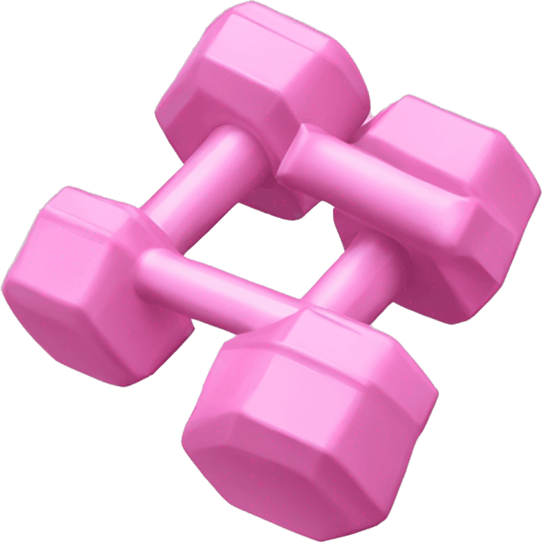 Set of Baby Pink dumbbells emoji