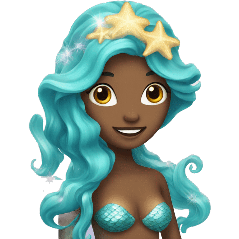 mermaid with sparkling tale   emoji