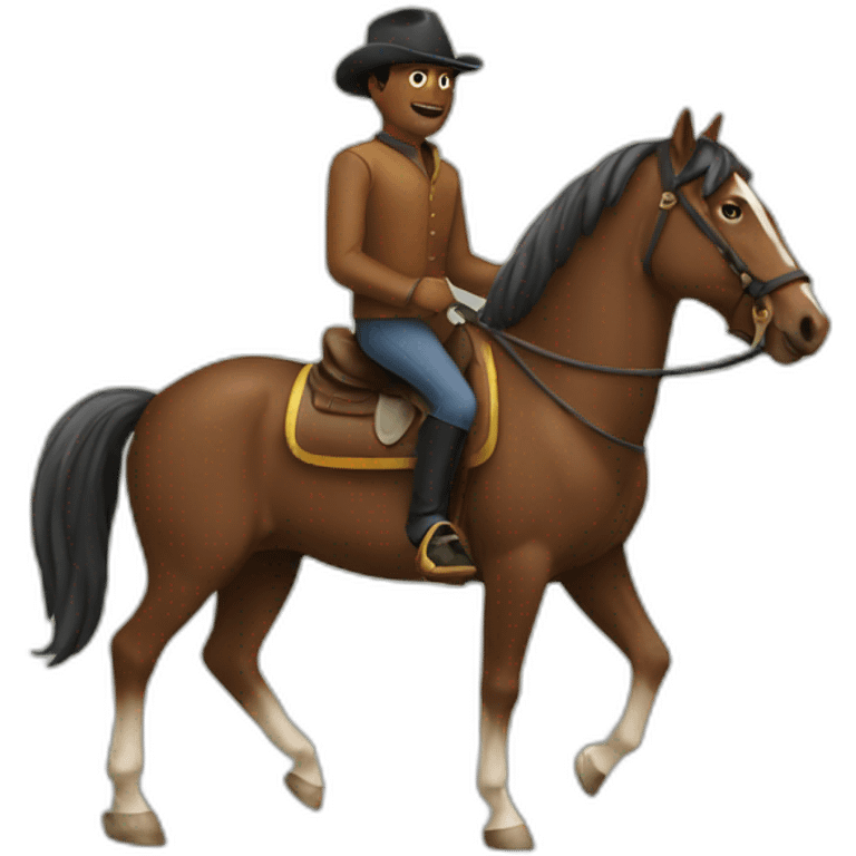 men on a horse emoji