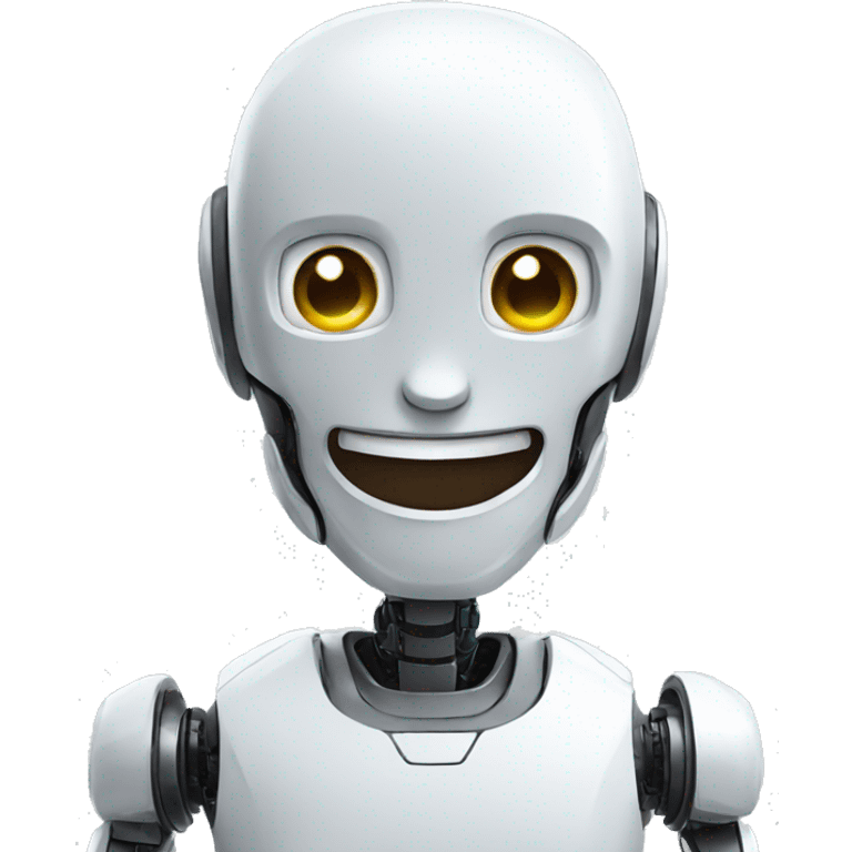 Ai robot smiling emoji