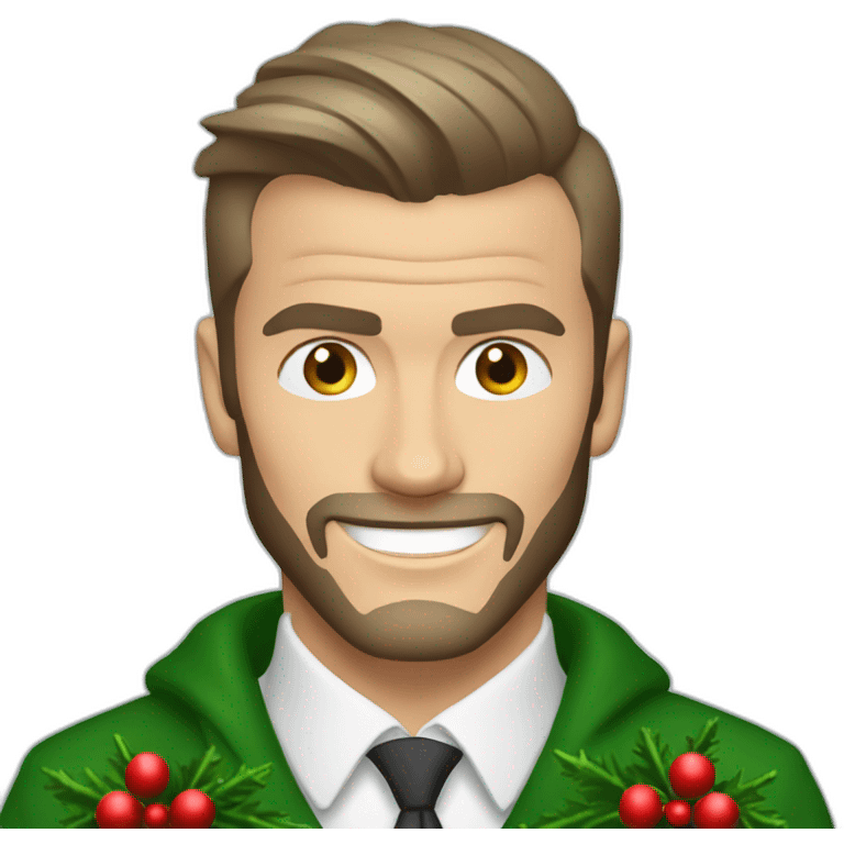 David beckham at christmas emoji