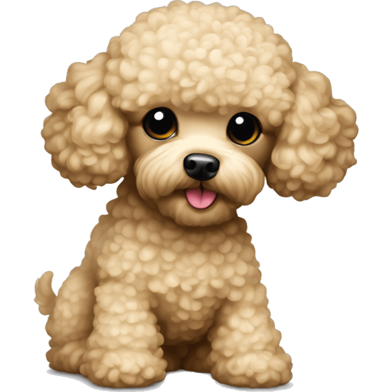 Light coloured sand toy poodle  emoji