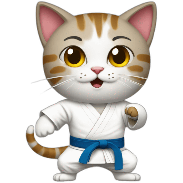 Karate cat emoji