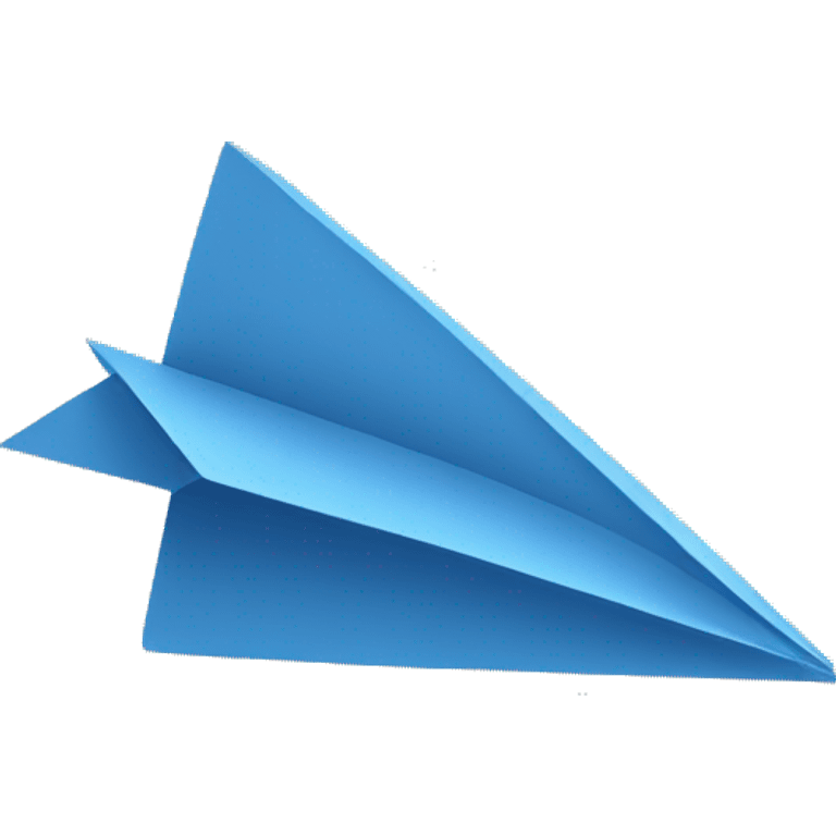 Blue paper plane  emoji