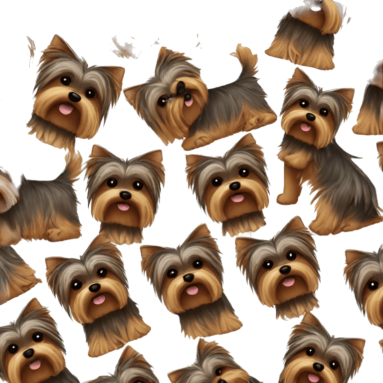 Chocolate Yorkshire Terrier emoji