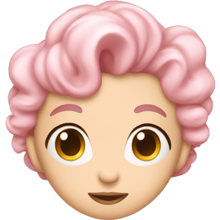 Pastel rosa  de cumpleaños  emoji