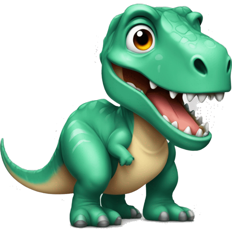 Dinosaure Avec souris emoji