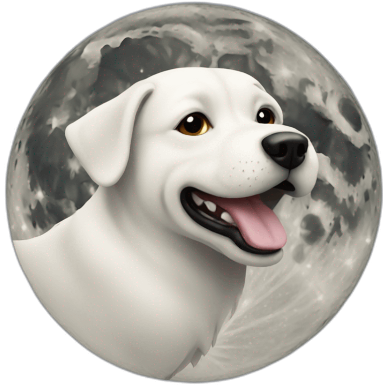 A dog in the moon  emoji