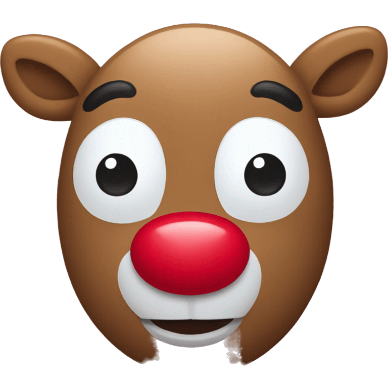 Rudolph, the red nose, reindeer, hello Kitty emoji