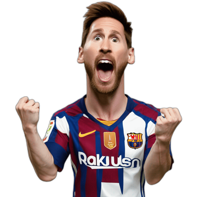 football-player-messi-scream emoji