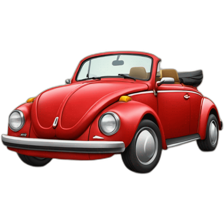 red-vw-bug-convertible emoji