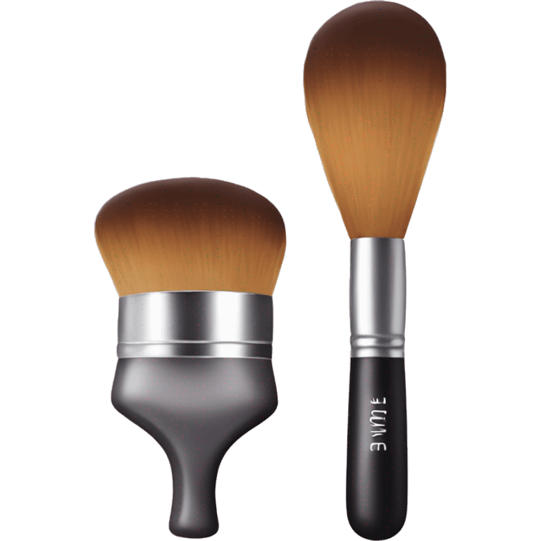 makeup brush & makeup emoji