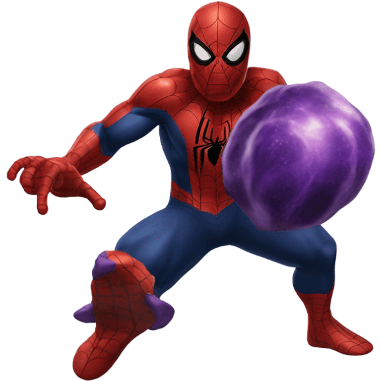 Spiderman fight thanos emoji