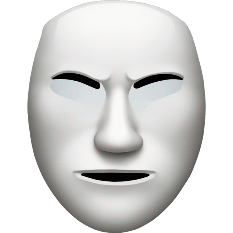 mask with a crack emoji