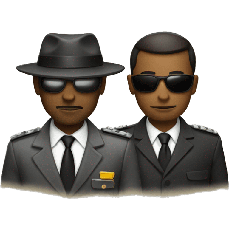 Two spy taking over the world emoji