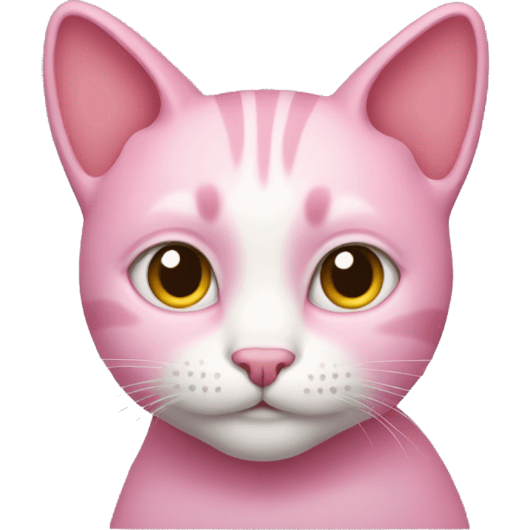 a pink cat emoji