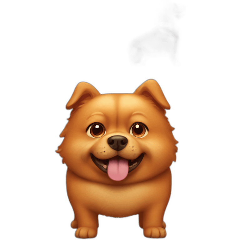 fat ginger dog emoji