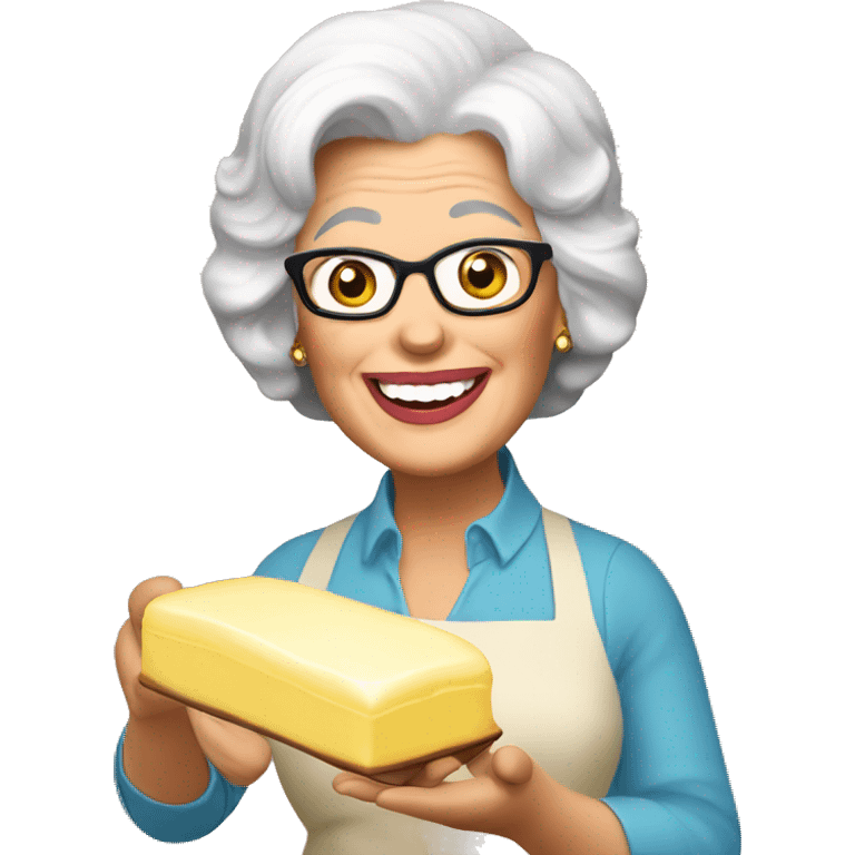 Paula deen holding butter emoji