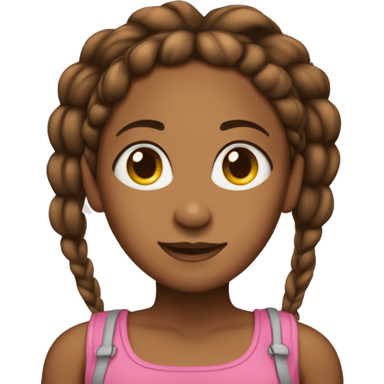 A brownskin woman with braids  emoji