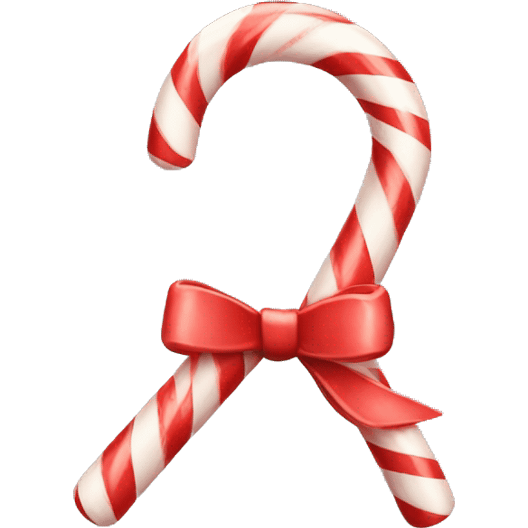 Candy cane bow emoji