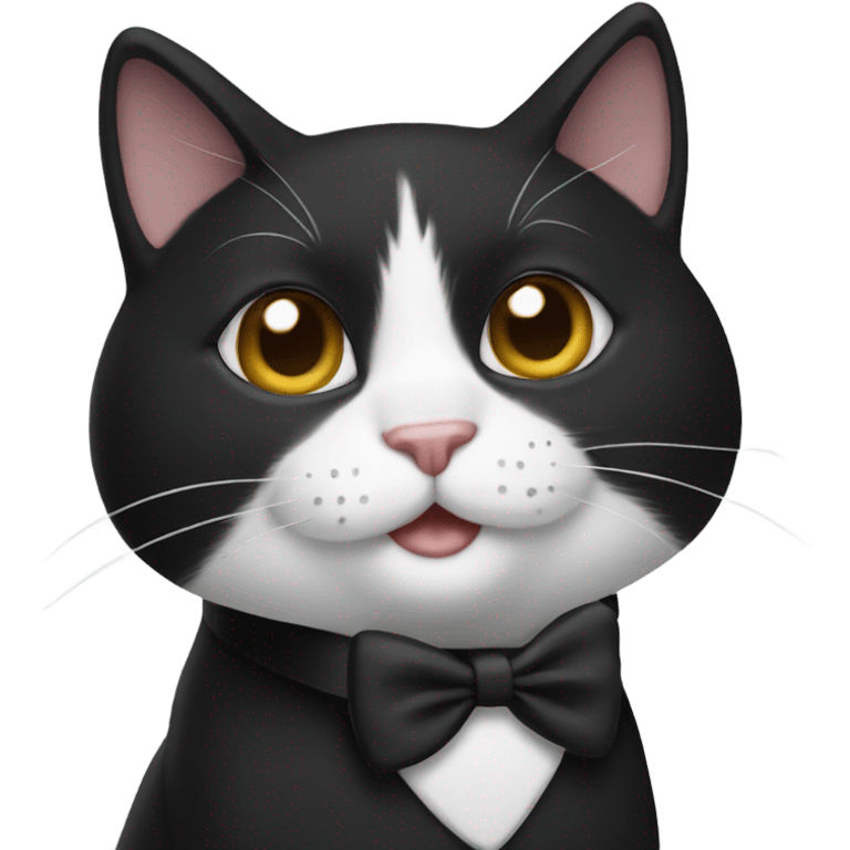 Tuxedo cat emoji