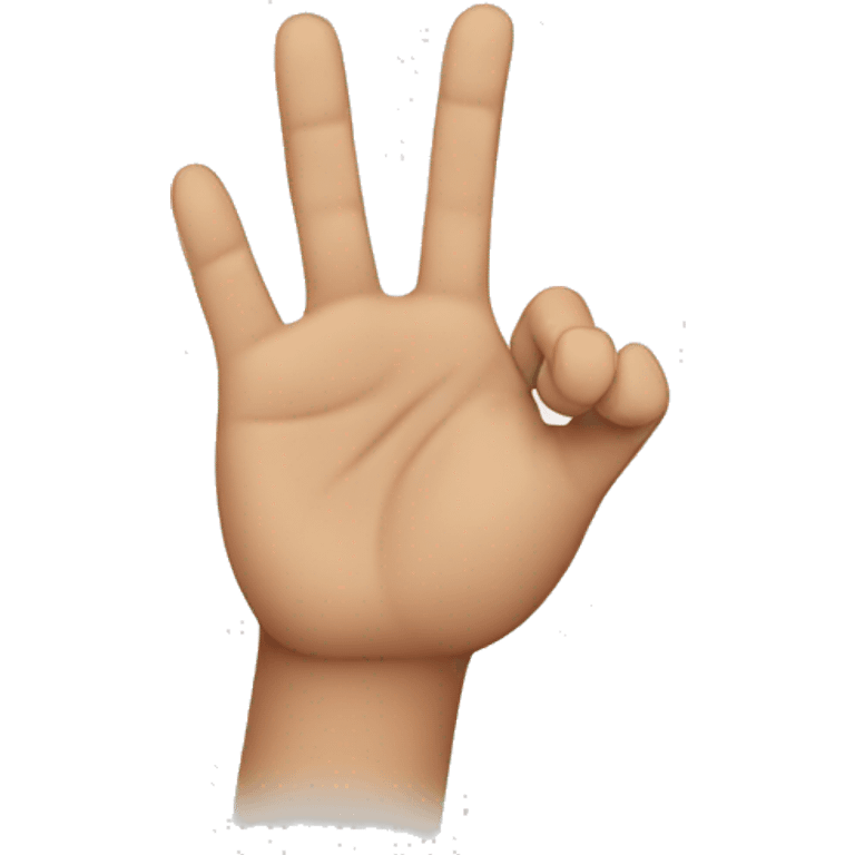 A hand with only one finger emoji